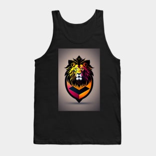 An abstract lion artwork Tank Top